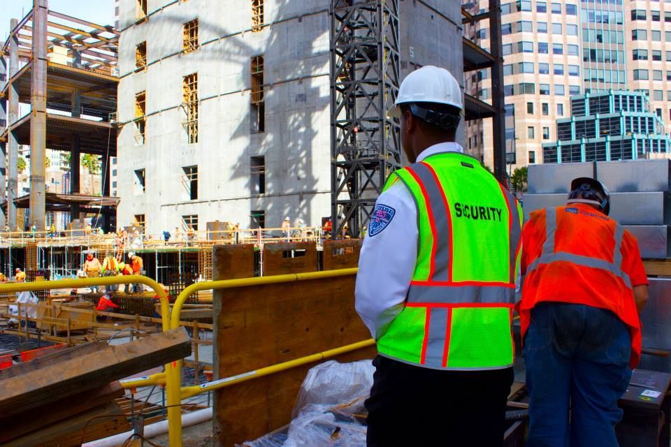 security guard at construction site