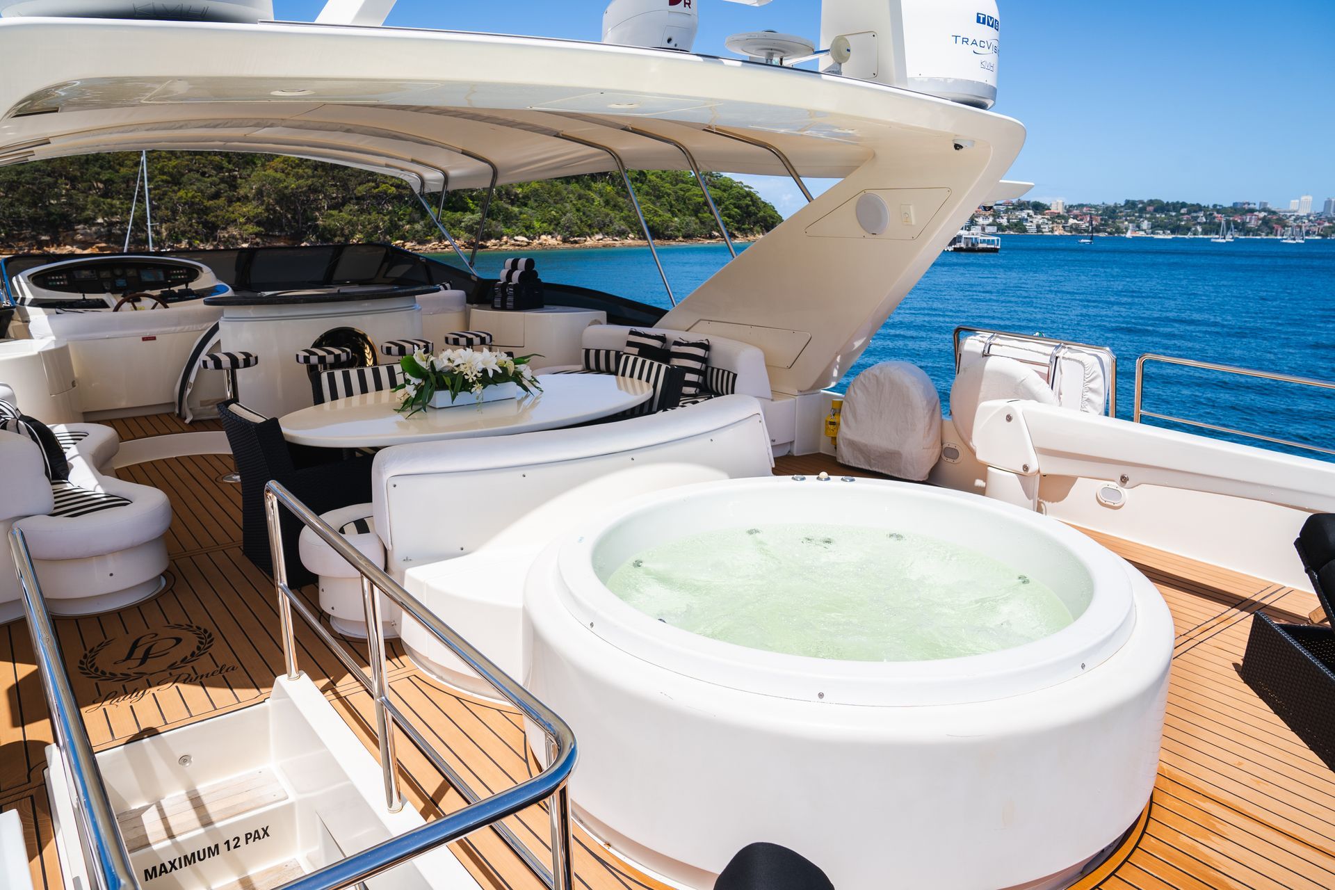 There Is a Hot Tub on The Deck of A Yacht — Club Nautical in Gold Coast, QLD