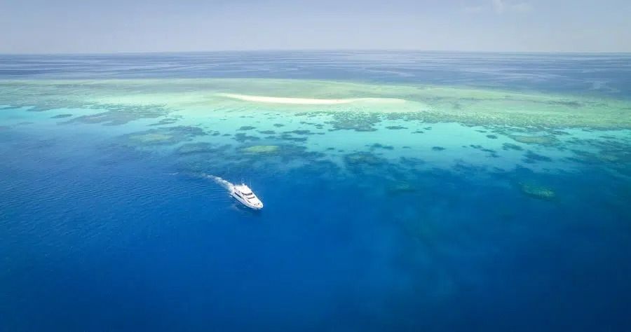 A Large Sandbar in the Middle of a Reef — Club Nautical in Gold Coast, QLD