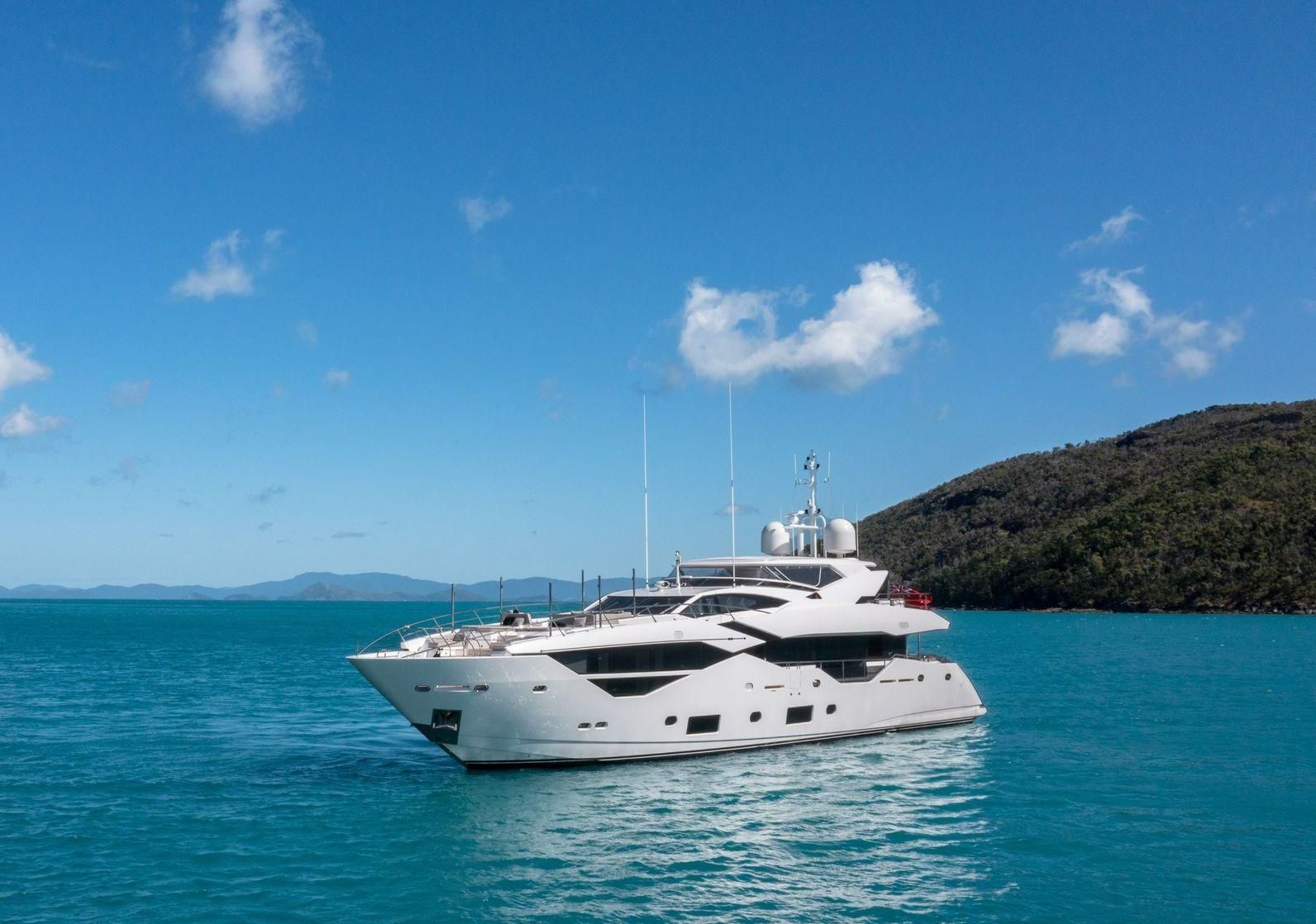 Yacht is Docked Near an Island — Club Nautical in Gold Coast, QLD