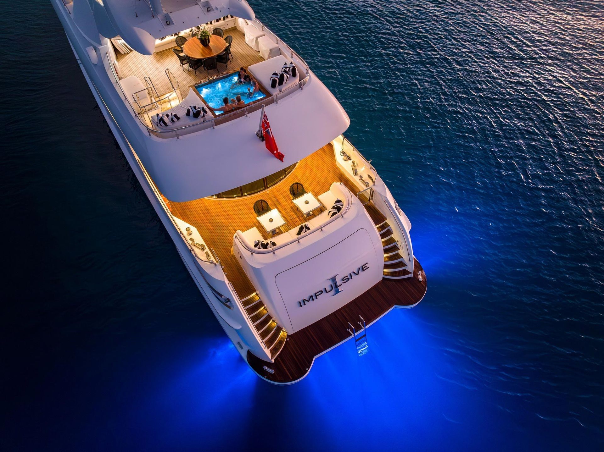 Impulsive Yacht At Night