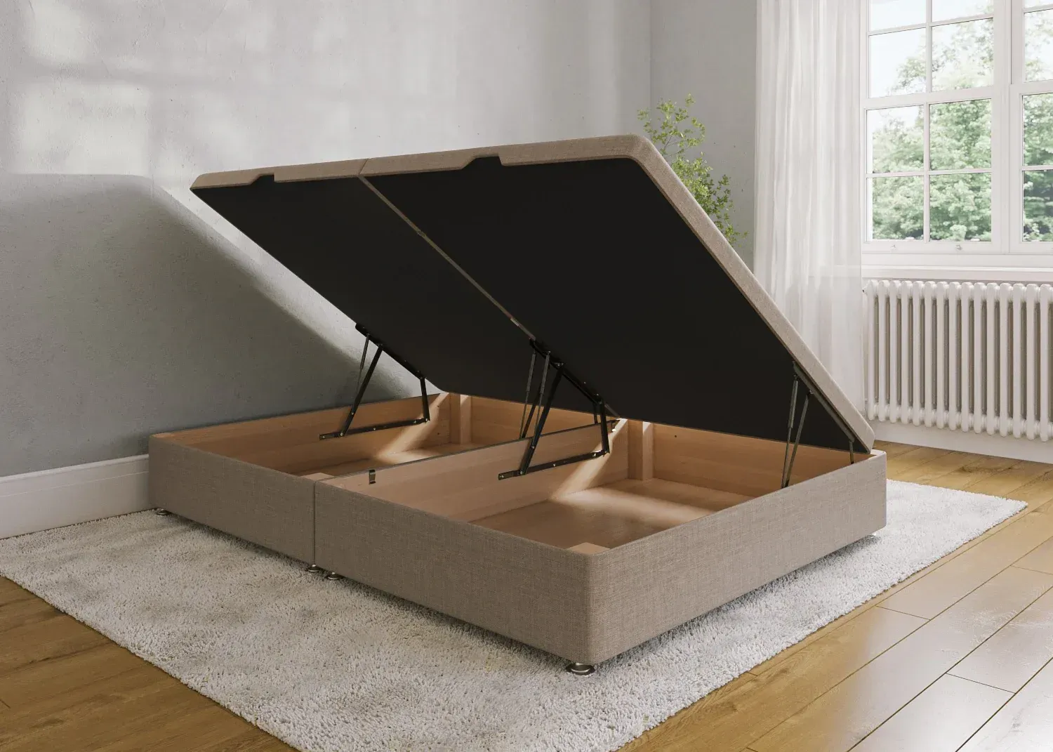 Side Opening Ottoman Divan Bases | Bedlam Beds Bristol