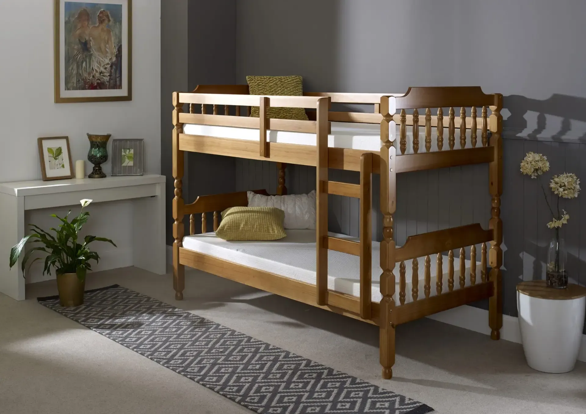 Spindle Children's Bunk Bed Honey | Bedlam Beds Bristol