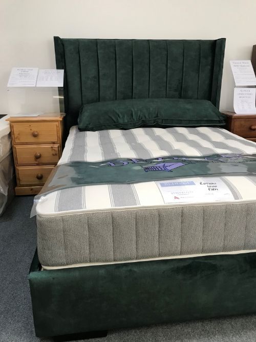 Wiltshire Upholstered DL Bedstead with Rothau 1000 FIRM Mattress