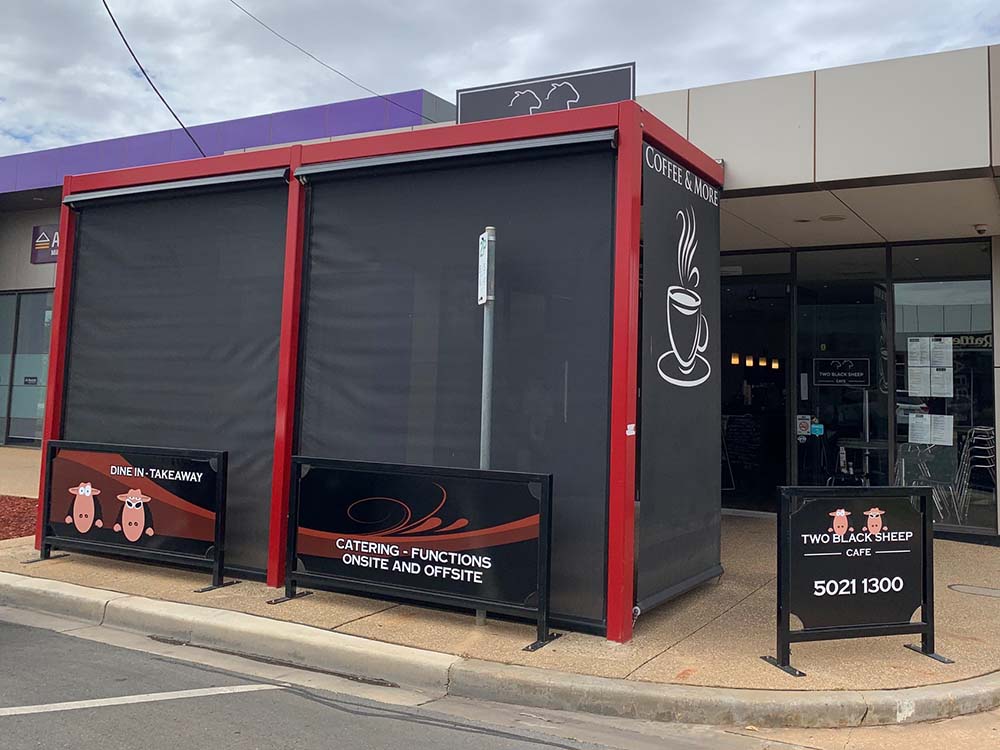 Wide Span Outdoor Blinds