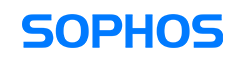 The logo for sophos is blue on a white background.