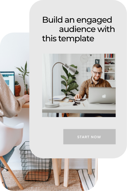website template card that says highlight your brand. Make your website unforgettable.