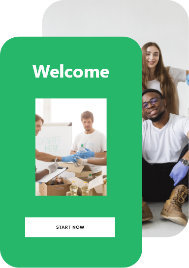 website template card that says welcome