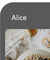 website template card that says Alice
