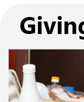 website template card that says giving
