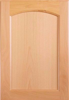 eyebrow arch flat panel cabinet door