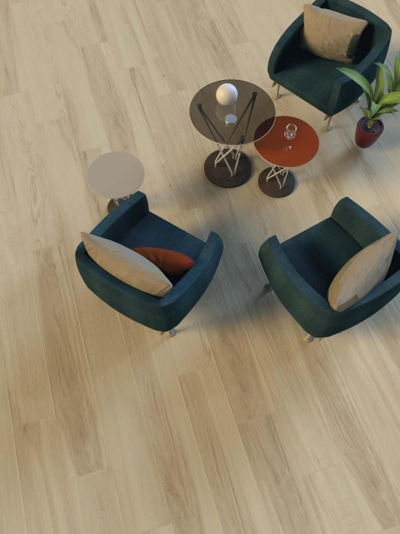 Una veduta aerea di un soggiorno con sedie e tavoli