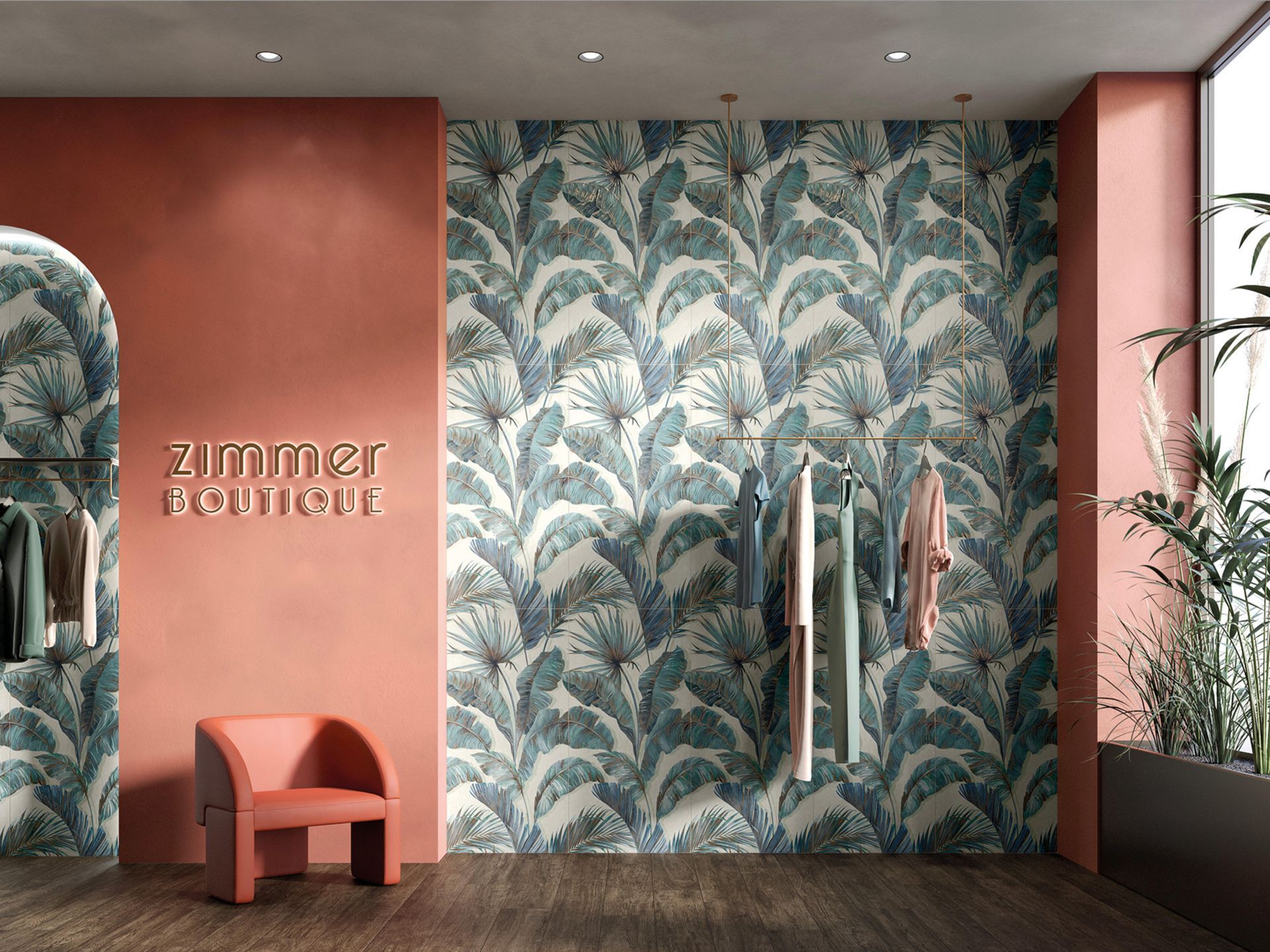 Un bagno con WC, bidet e doccia.