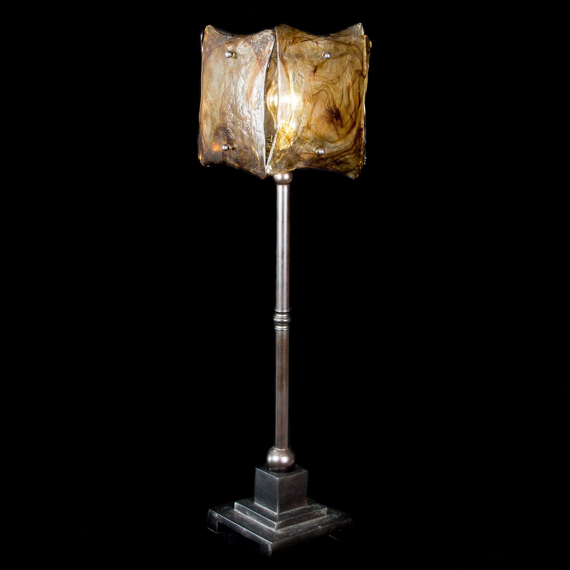 brown floor lamp shade
