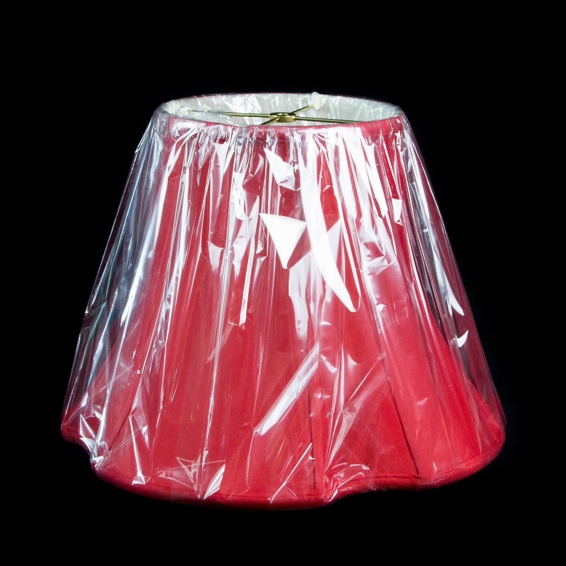 red lampshade
