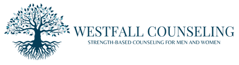 Westfall Counseling logo Dark blue