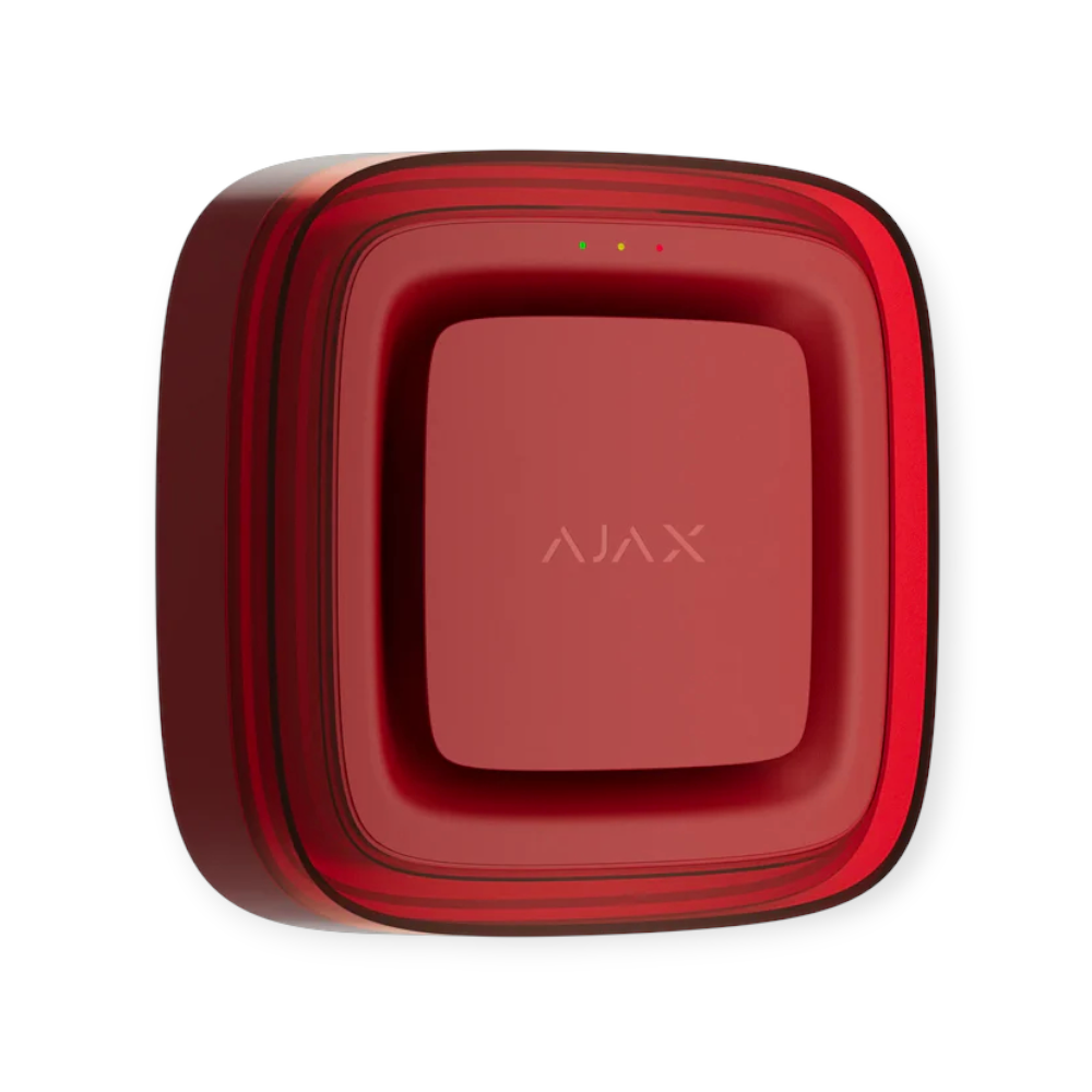AJAX EN54 FireProtect met sirene en flitser rood zijkant