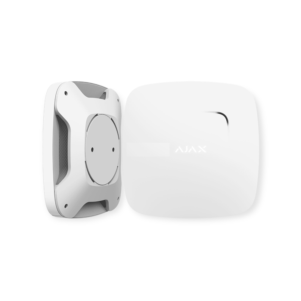 AJAX FireProtect plus draadloze rook- CO- en temperatuurmelder wit