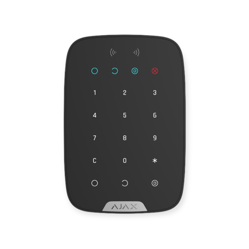 AJAX KeyPad draadloos bedienpaneel zwart
