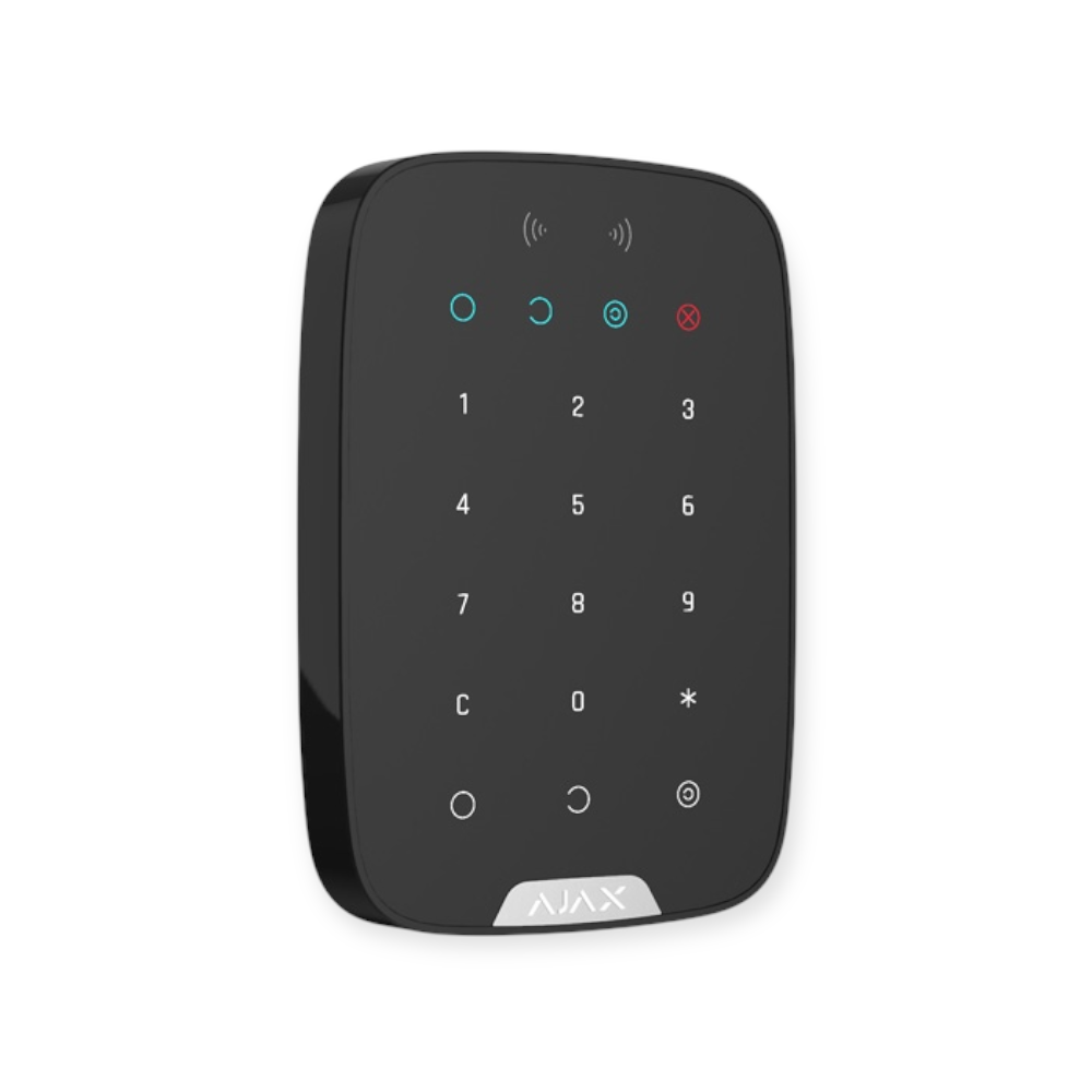 AJAX KeyPad plus draadloos bedienpaneel zwart
