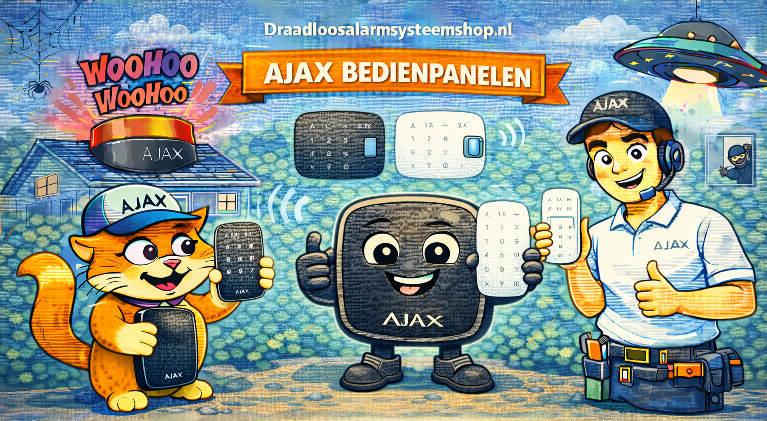 AJAX draadloze bediendelen - Slimme en veilige bediening van uw alarmsysteem