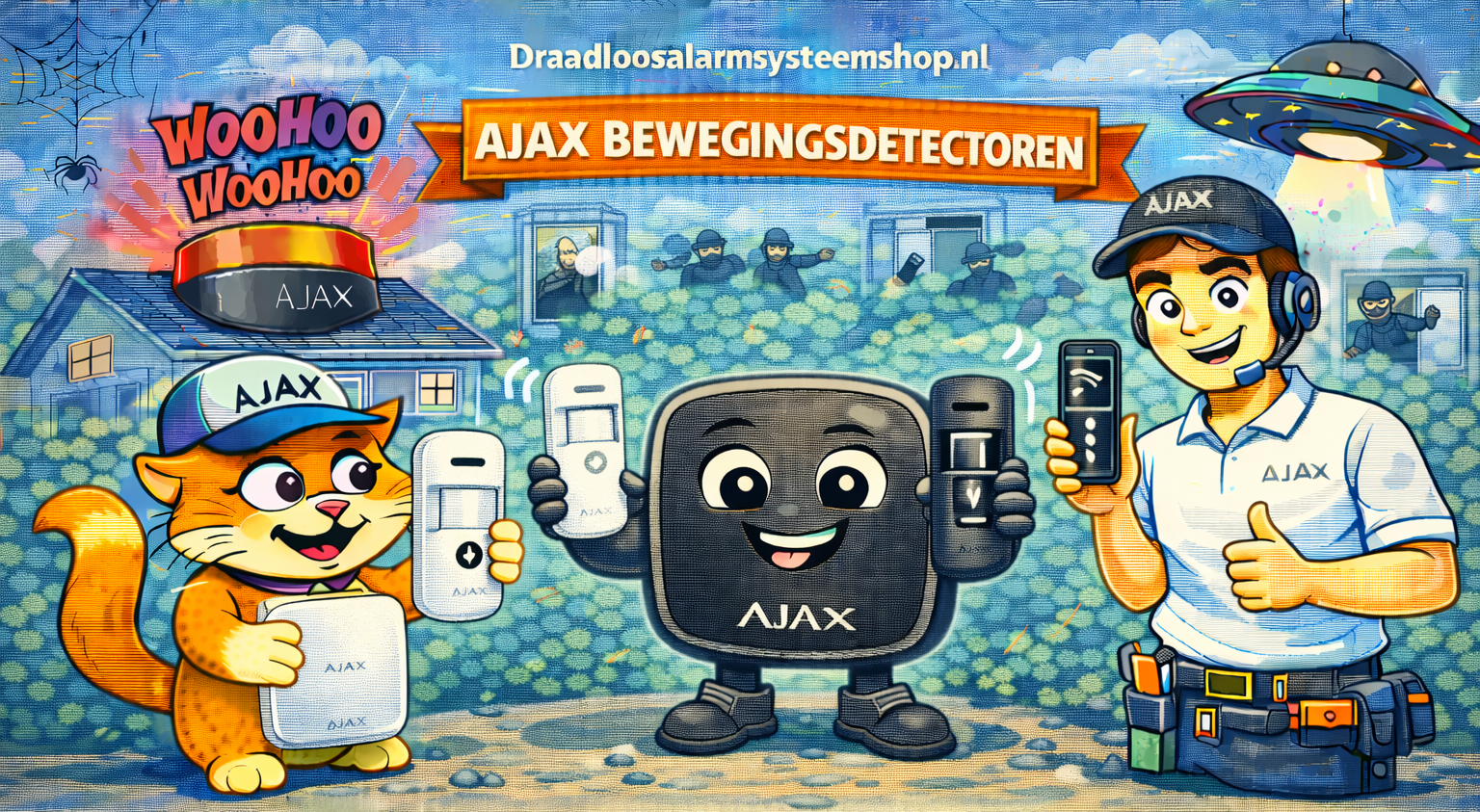 AJAX draadloze bewegingsdetectoren – slimme detectie voor binnen en buiten