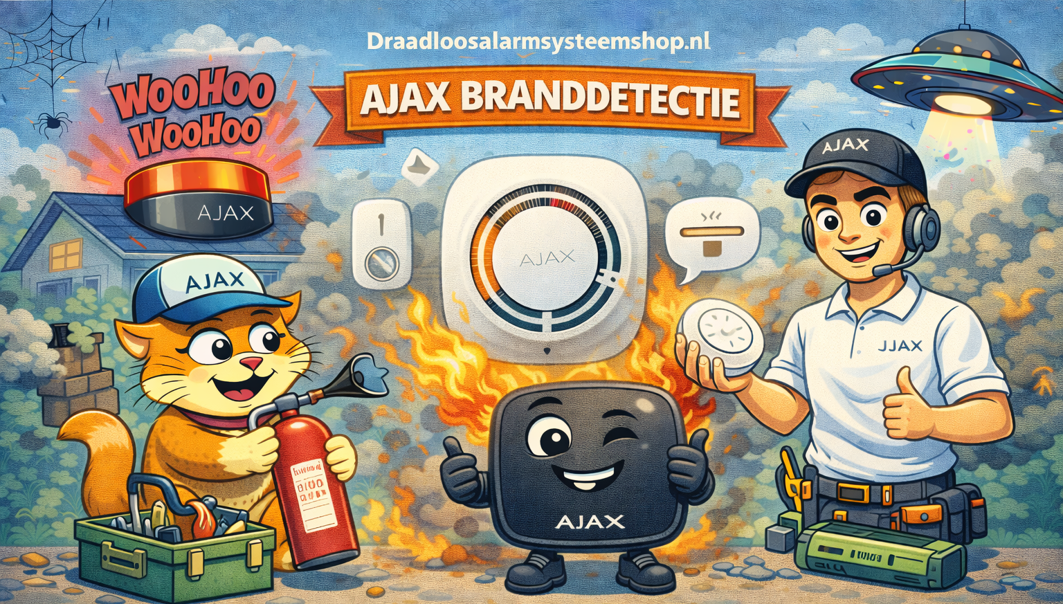 AJAX draadloze branddetectie - Slimme melders tegen brandgevaar