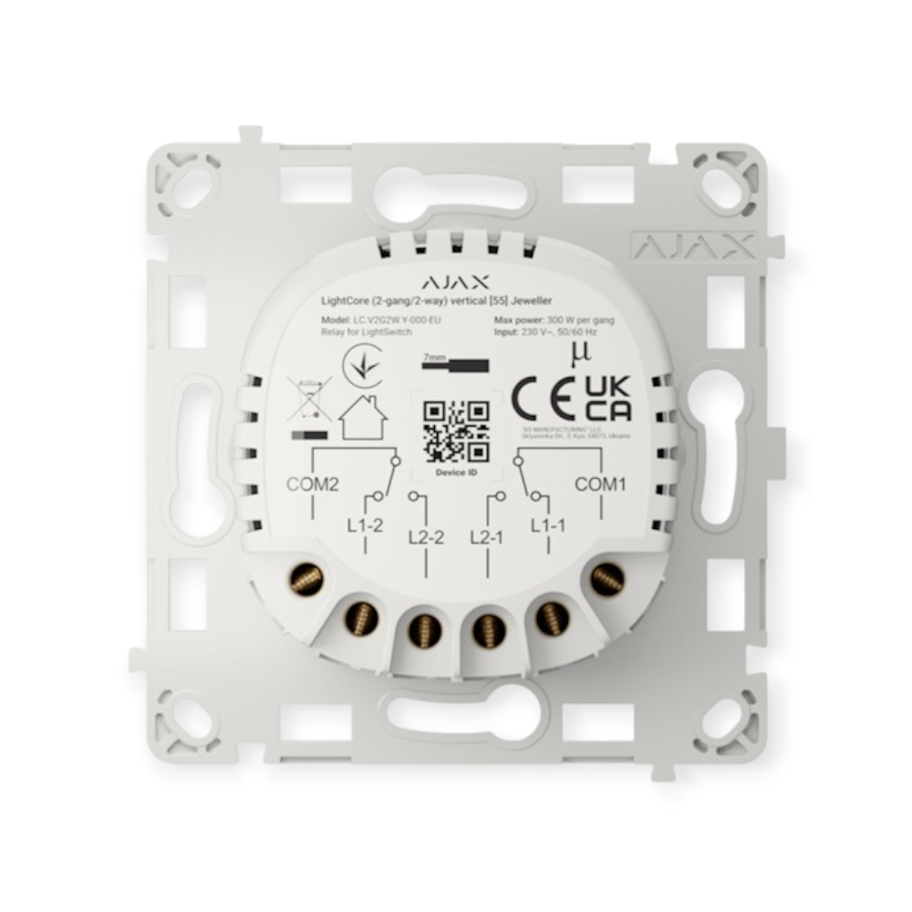 Ajax Jeweller lichtschakelaars horizontaal categorie