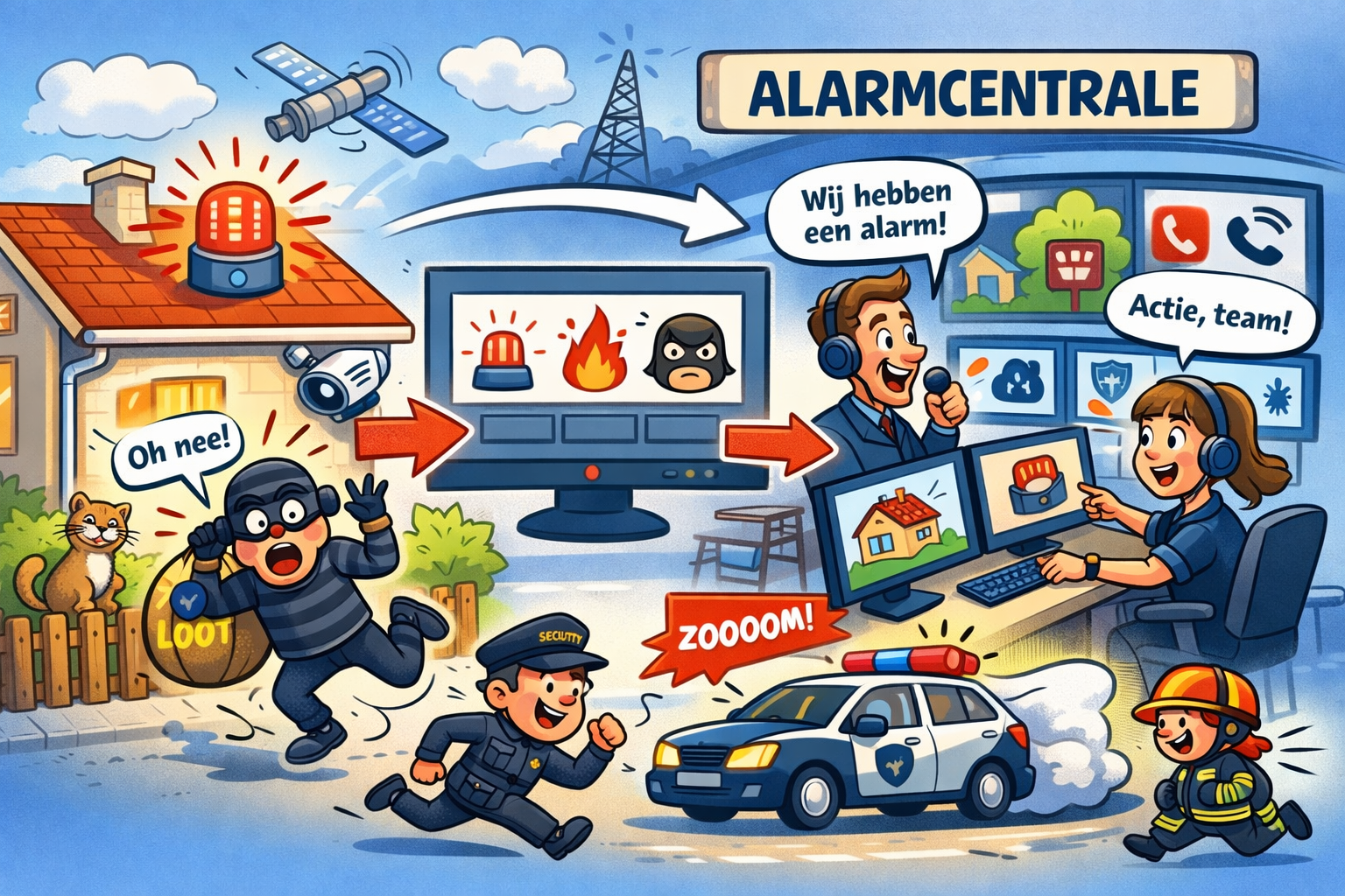 Alarmcentrale aanmelden