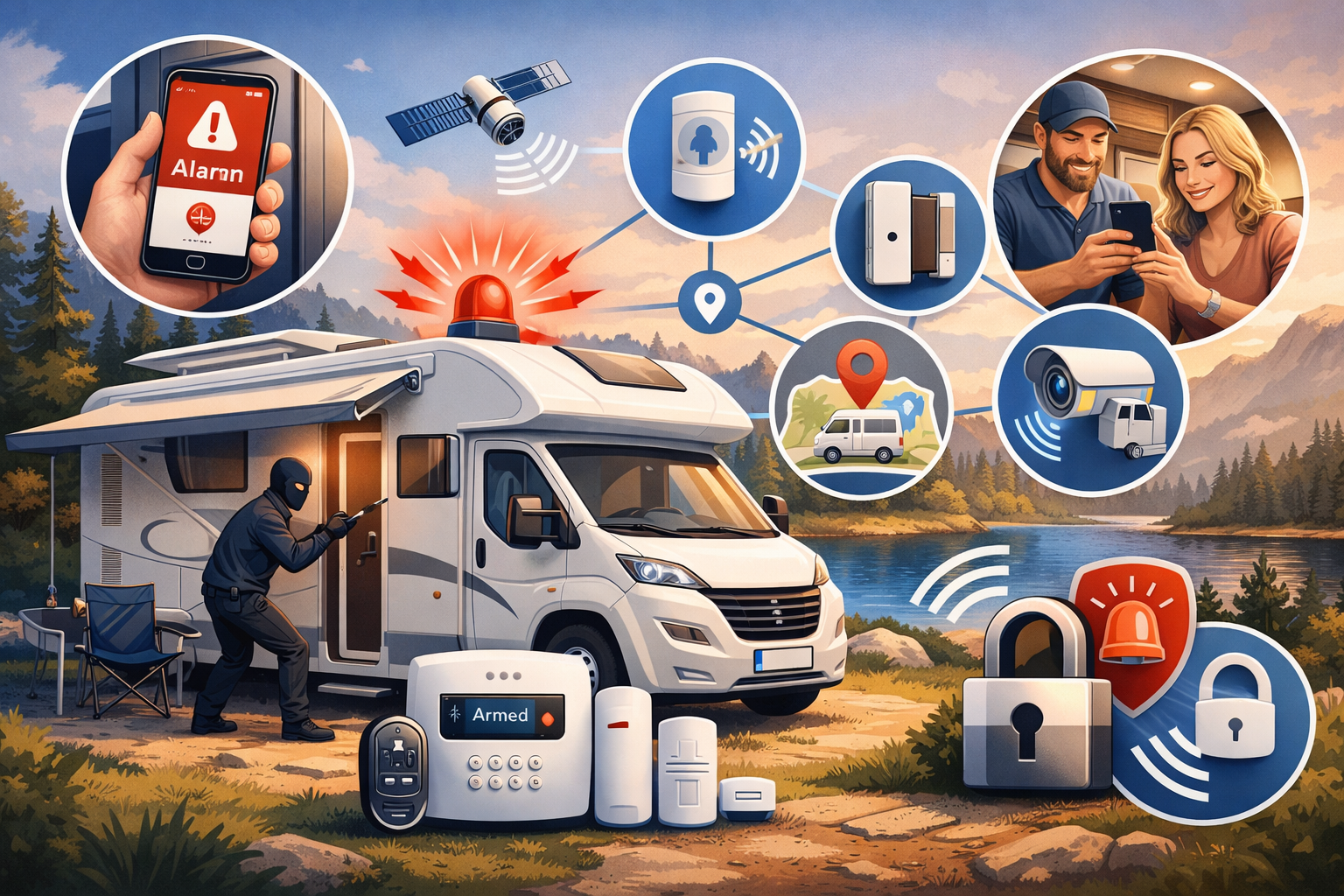 Alarmsysteem voor campers, optimale beveiliging voor uw mobiele vrijheid