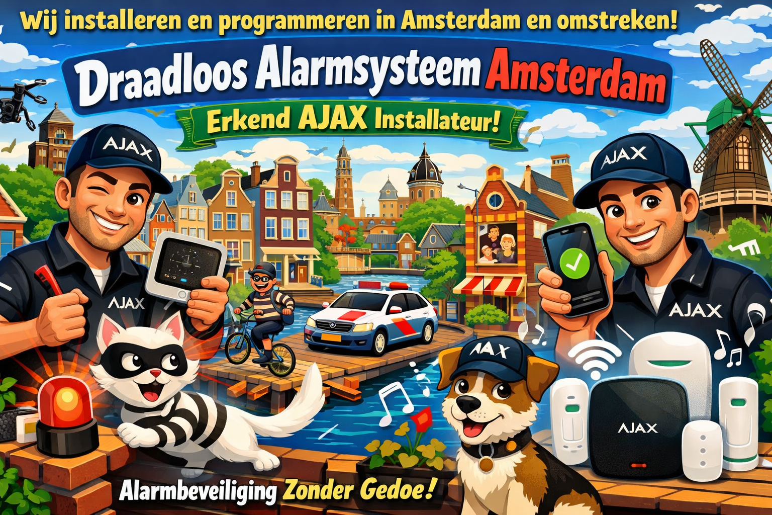 Draadloos alarmsysteem Rotterdam - Erkend AJAX installateur