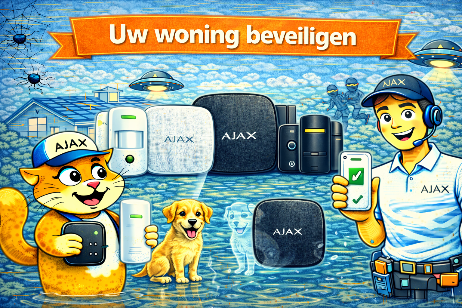 Een AJAX draadloos alarmsysteem voor uw woning pagina afbeelding