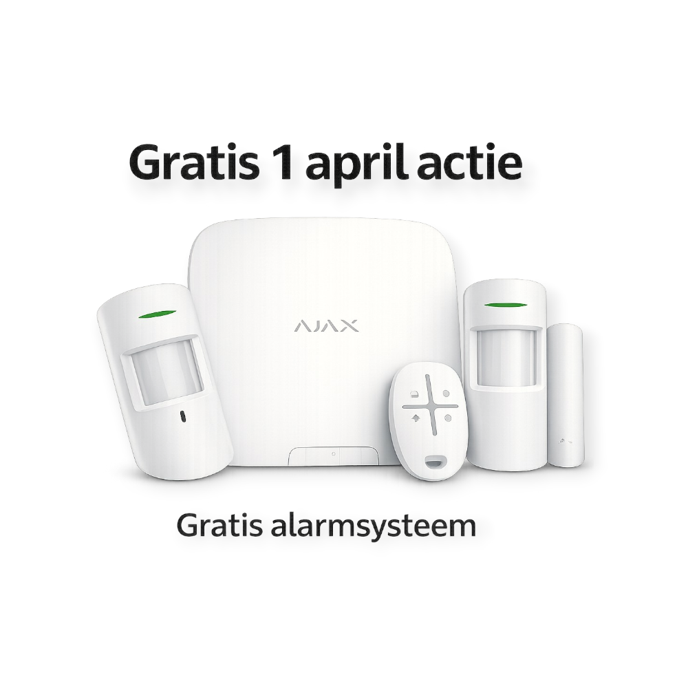 Gratis AJAX draadloos alarmsysteem actie 1 april