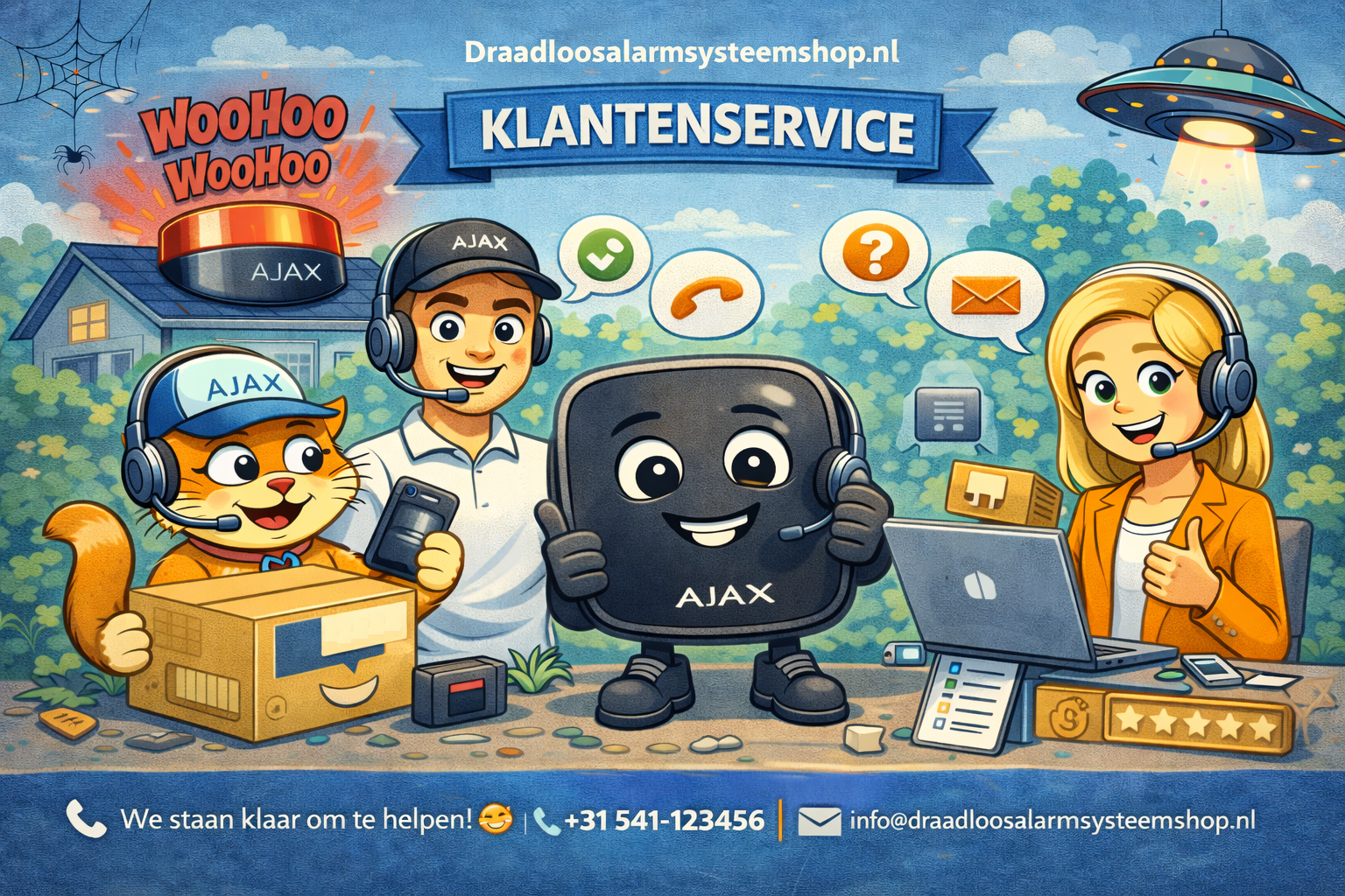Klantenservice pagina afbeelding