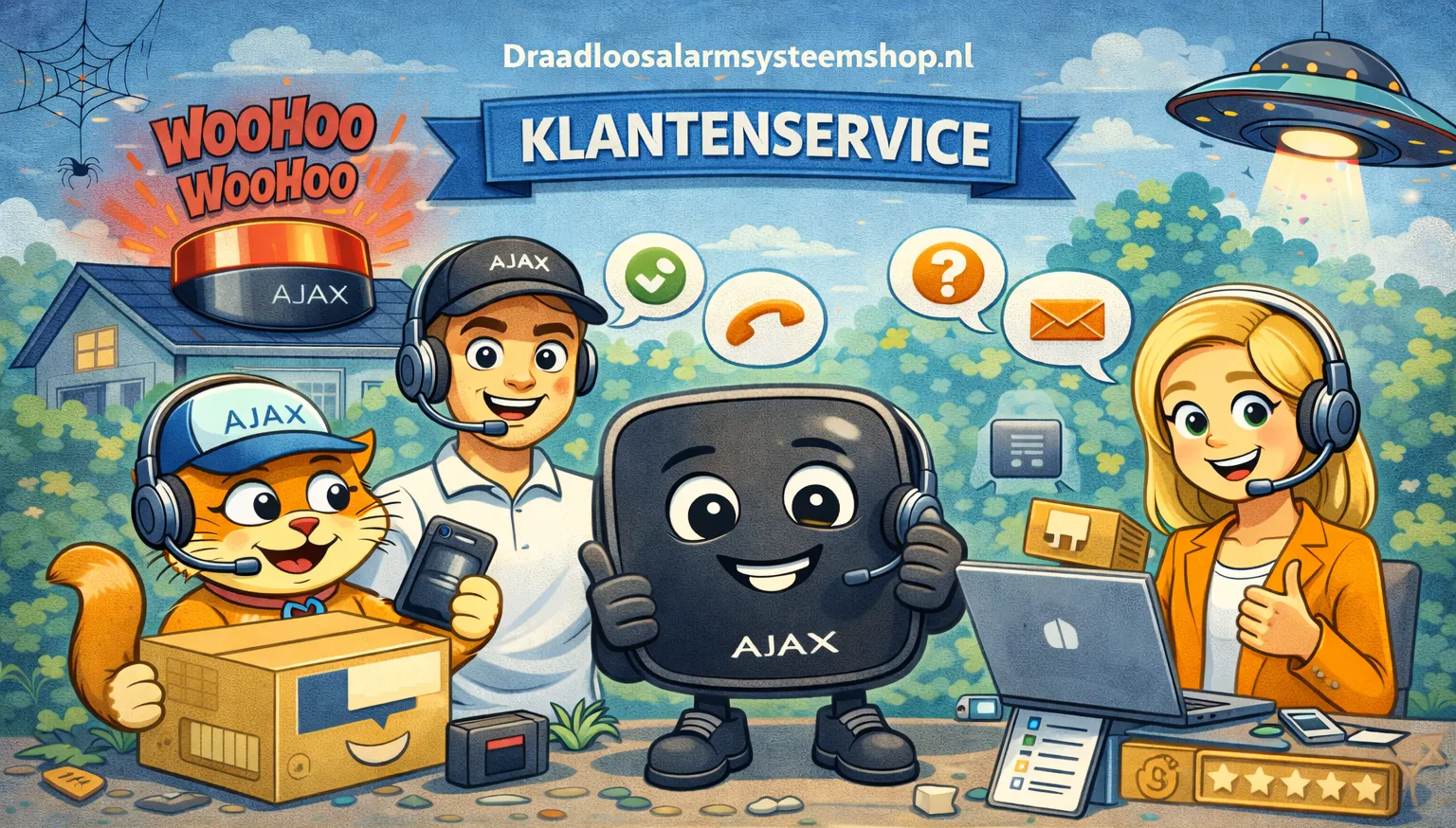 Klantenservice pagina afbeelding