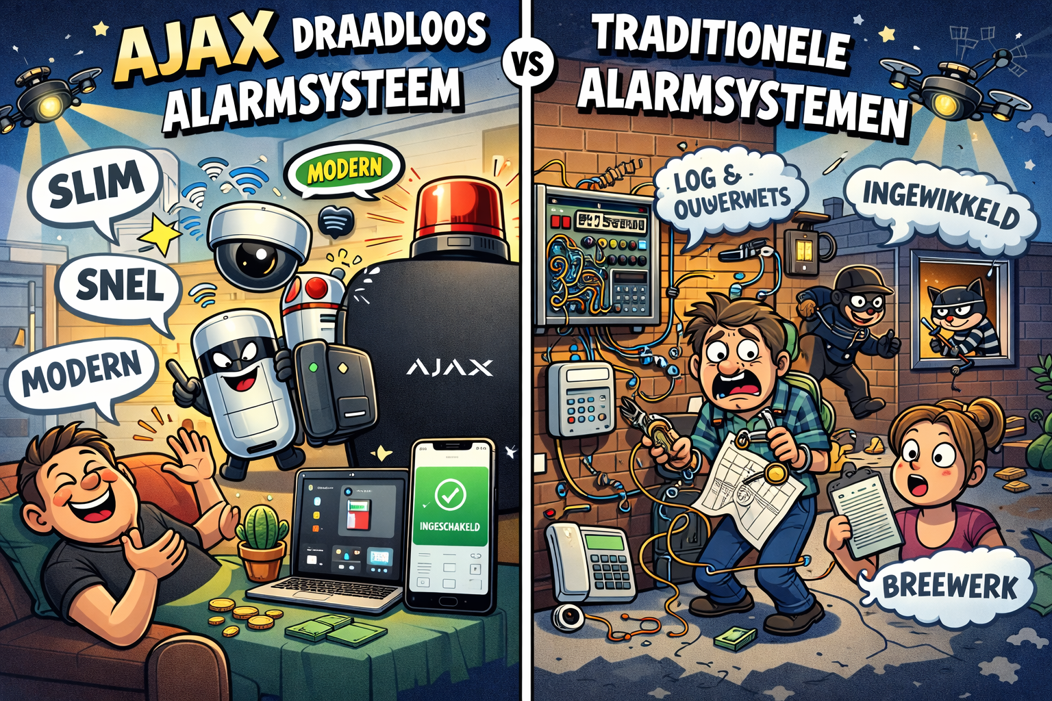 Nieuw bij Draadloosalarmsysteemshop.nl AJAX draadloos alarmsysteem