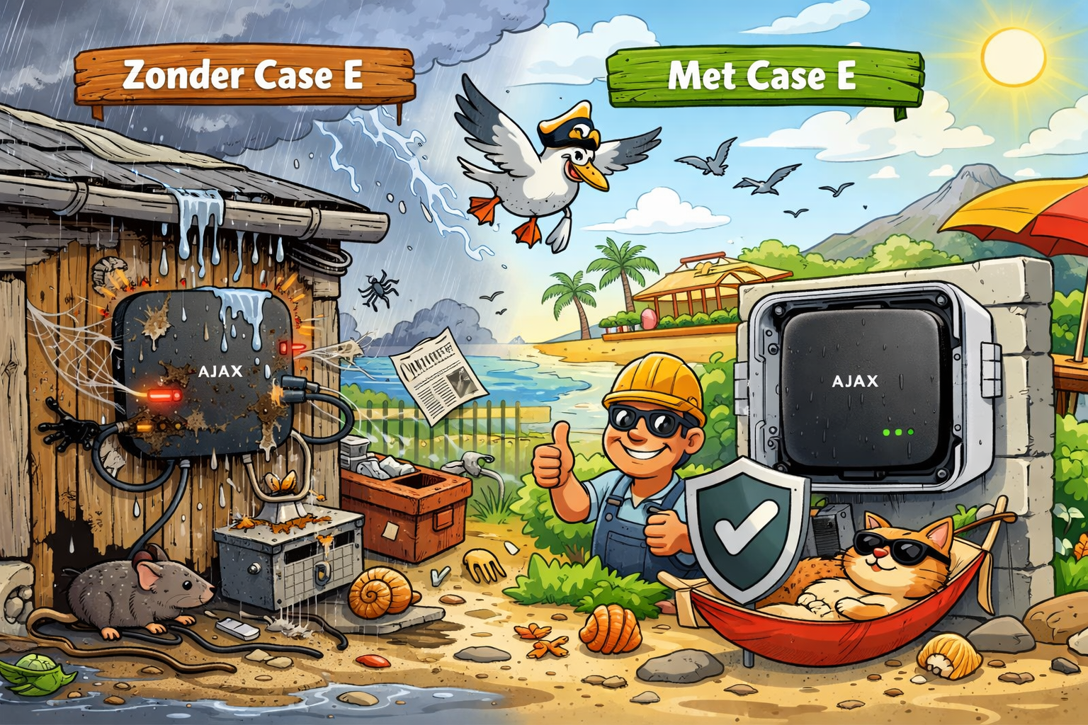 Nieuw van AJAX Case E 395 mm waterdichte behuizing voor de HUB