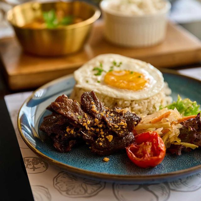 Hotel Casiana Dining: A close up of a delicious plate of food on a table