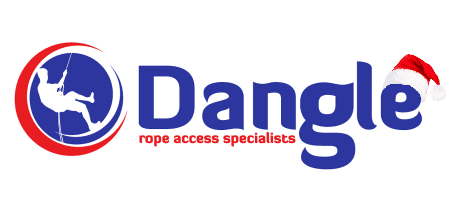 A logo for a company called dangle rope access specialists.