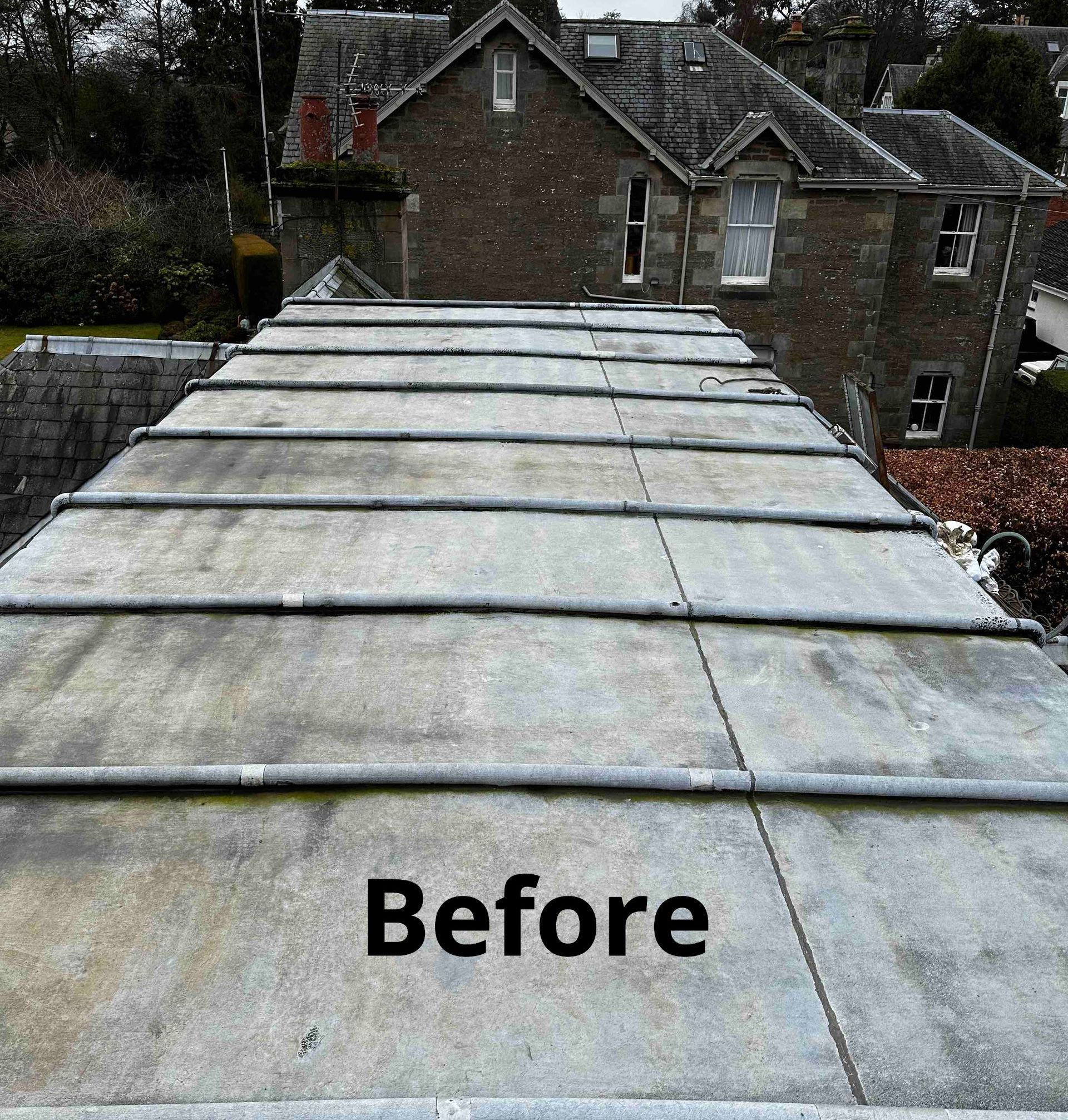 Flat roof letting in water