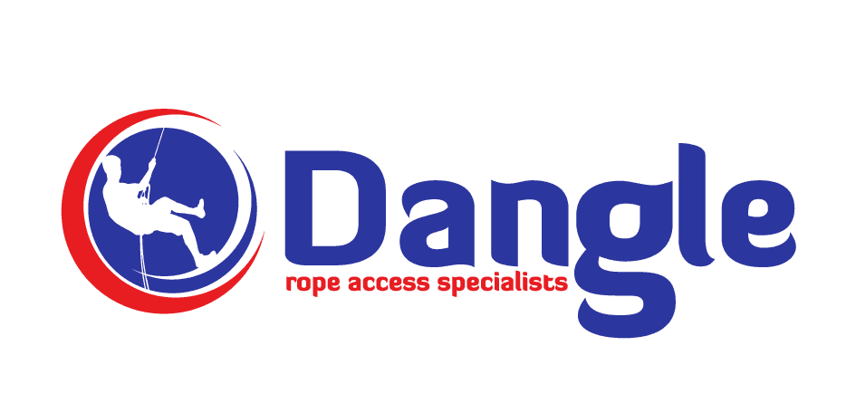 A logo for a company called dangle rope access specialists.