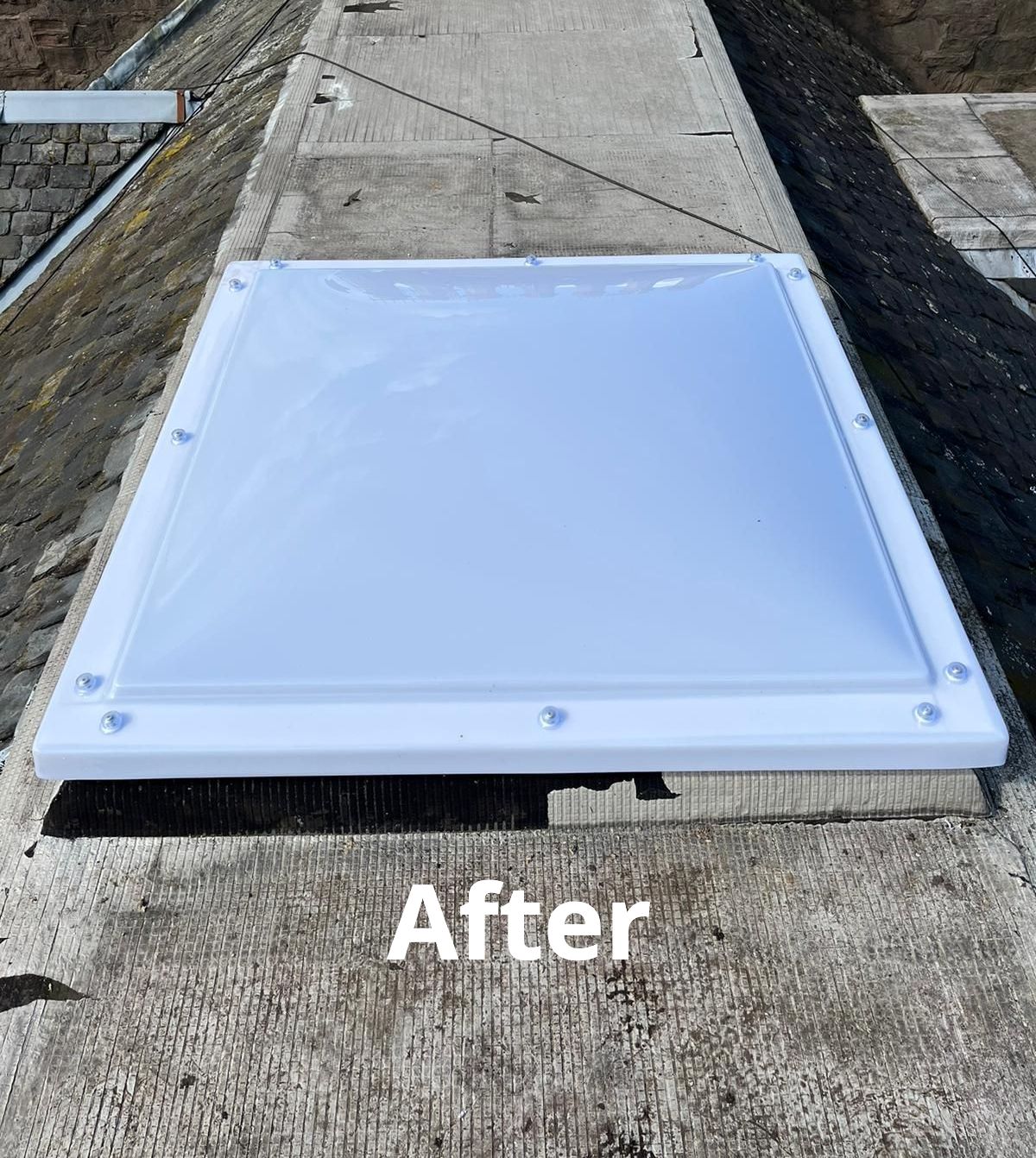 Roof light repaired