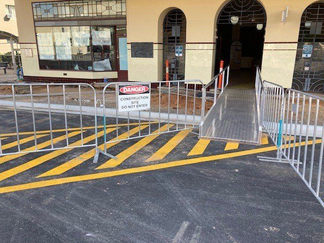 Construction Rail At Building Entrance — Expert Builders in Innisfail, QLD