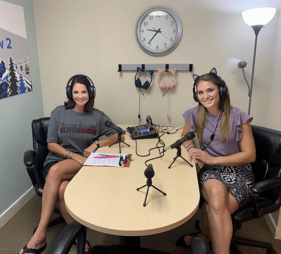 river city podcast in studio with Sarah from Wilton Construction