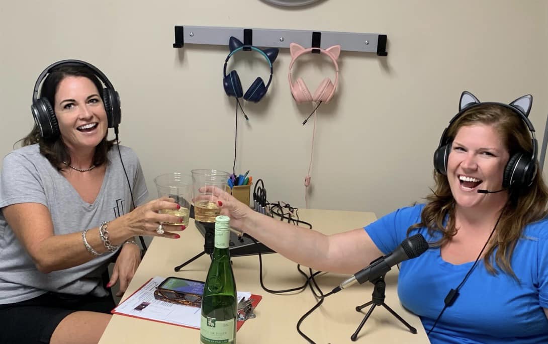 river city podcast in studio with all about the grape