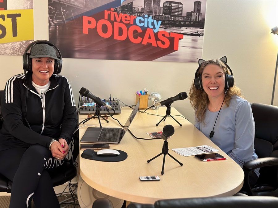 river city podcast in studio