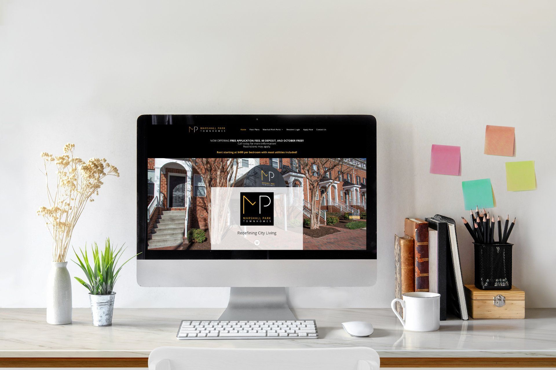 Monroe Park Apartments website design
