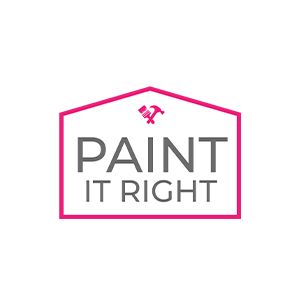 A logo for a company called paint it right.