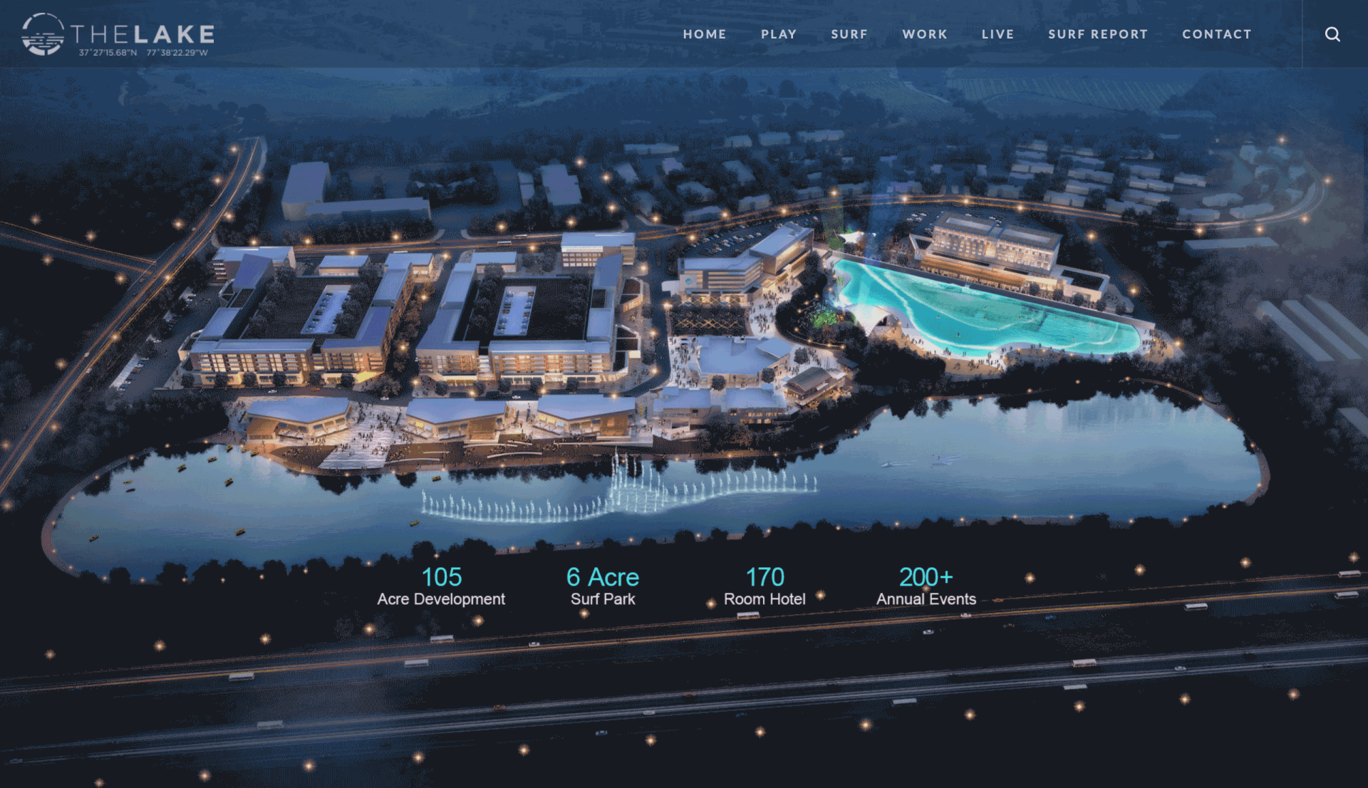 The LAKE website design