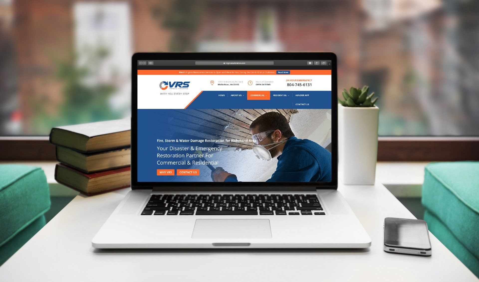 Virginia Restoration Services website